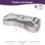 Canapé modulaire courbé sans os de 106 po, canapé modulaire à compression avec éponge et ressort à haute densité, meubles de salon en chenille sans assemblage, canapé-lit mi-doux-128925401
