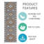 Tapis d'escalier intérieur antidérapant 9 po x 28 po Robena-1096738973