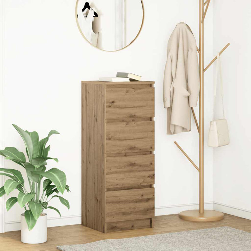 Sideboard 37.5X35x99 Cm Engineered Wood, Artisan Oak