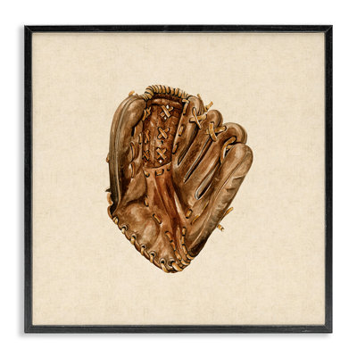 All Star Baseball Glove, giclée encadrée, design par Bethany Sandoval