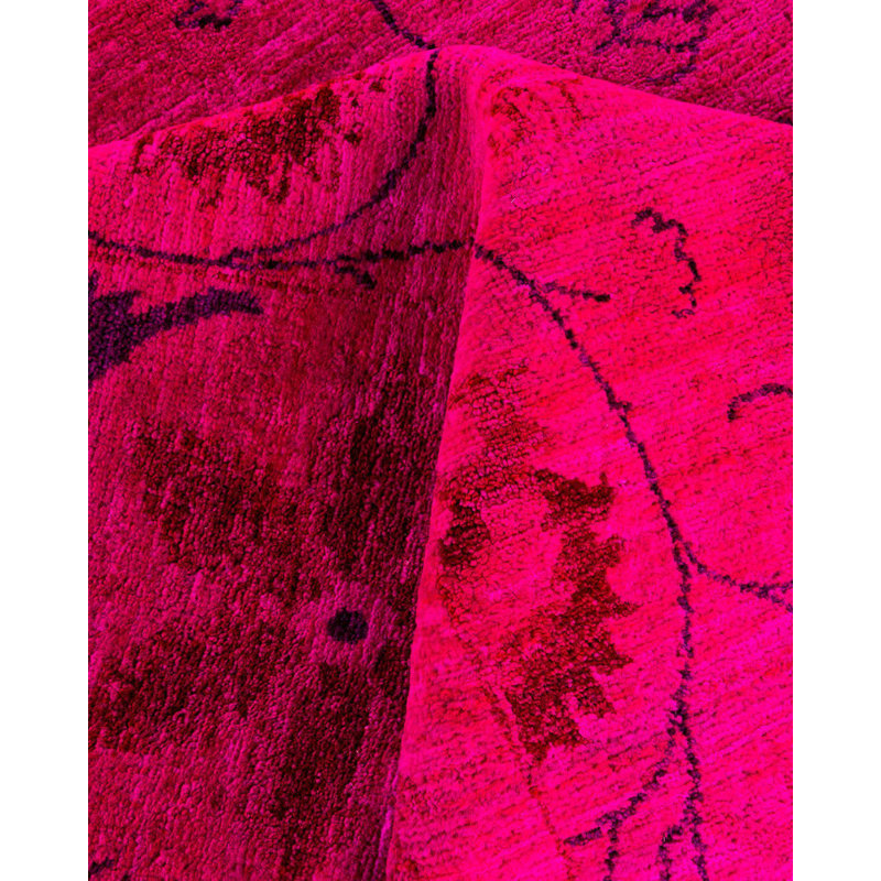 Stannis One-of-a-Kind 9' 1" X 12' 4" New Age Rectangular Wool Area Rug Pink