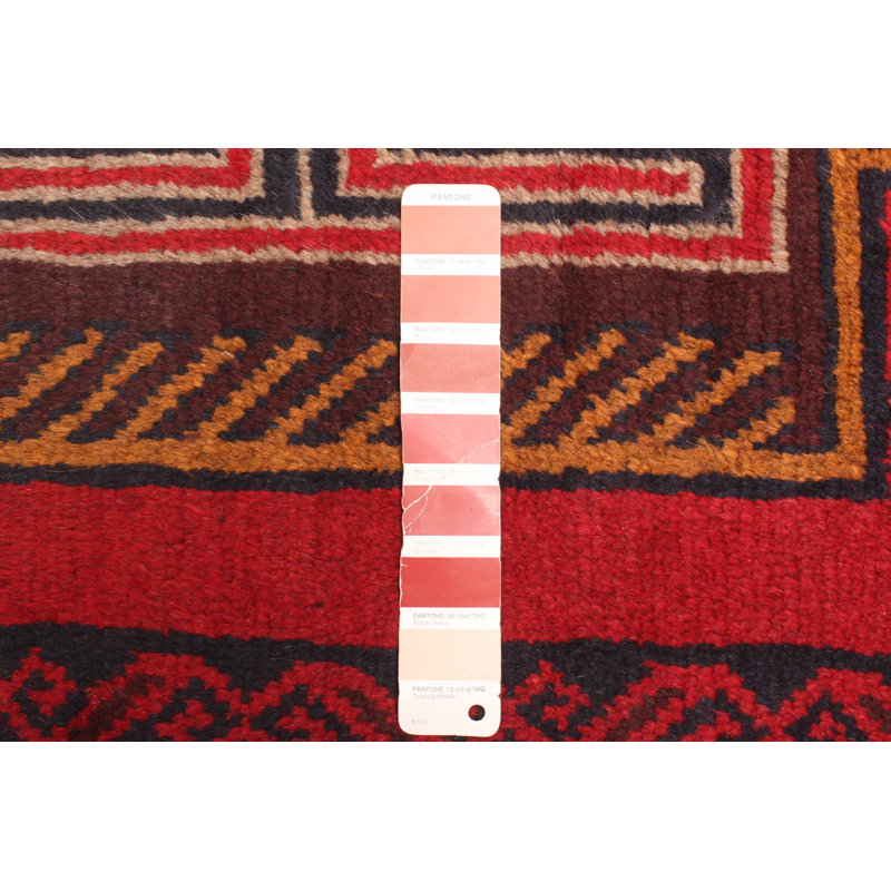 Rizbaft Red Rug 3'4" x 6'2"