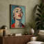 Woman in Red Modern - Wrapped Canvas-1344785541-1344785530