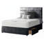 Kiara Stripped Floor Standing Headboard With Divan Base 4 Drawers Crush Velvet Cream With And Metal Feet (Double)-1266769155-1266769154-1300845302
