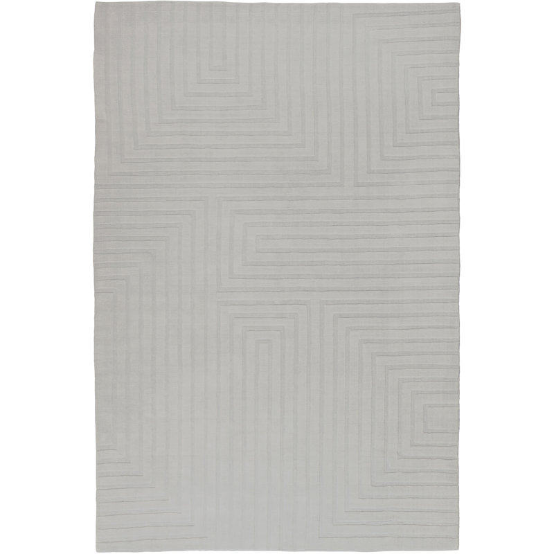 Circuit Ivory Area Rug, Rectangle 6' x 9'