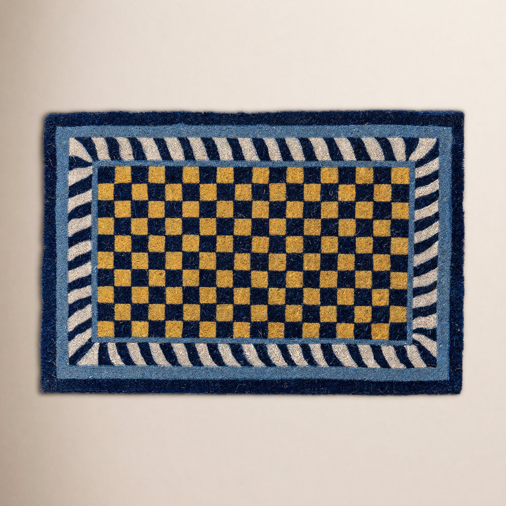 Royal Check Entrance Mat