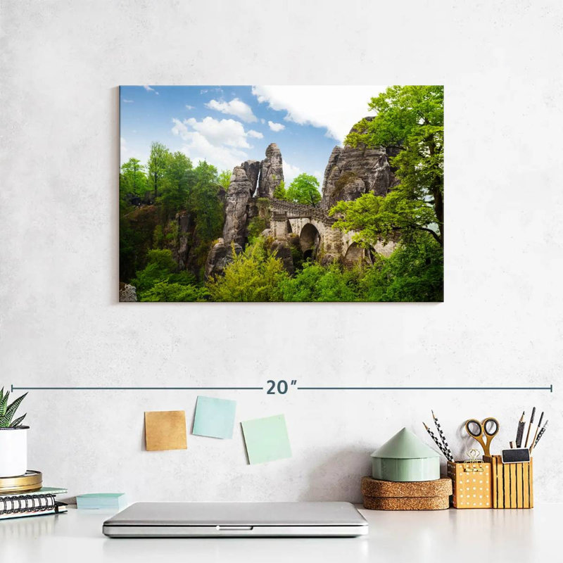 Lilie German Bastei Bridge, 8" H x 12" W