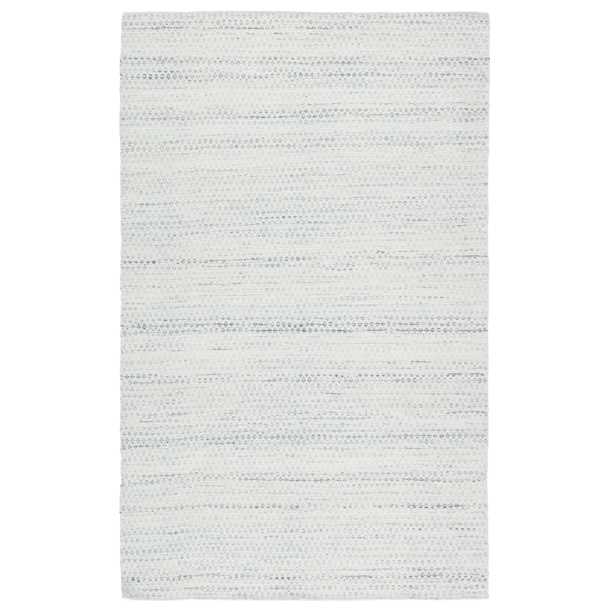 Gino Handmade Performance Cream/Gray Indoor/Outdoor Rug, Rectangle 4' x 6'