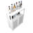 White Large Capacity Bamboo Storage Cabinet Furniture For Bathroom Living Room Bathroom Bamboo Storage Cabinet With Shelves