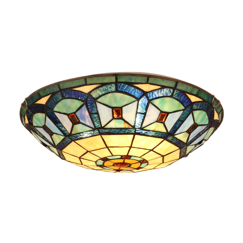  Plafonnier encastré 16 po MABEL Victorian-Style Tiffany