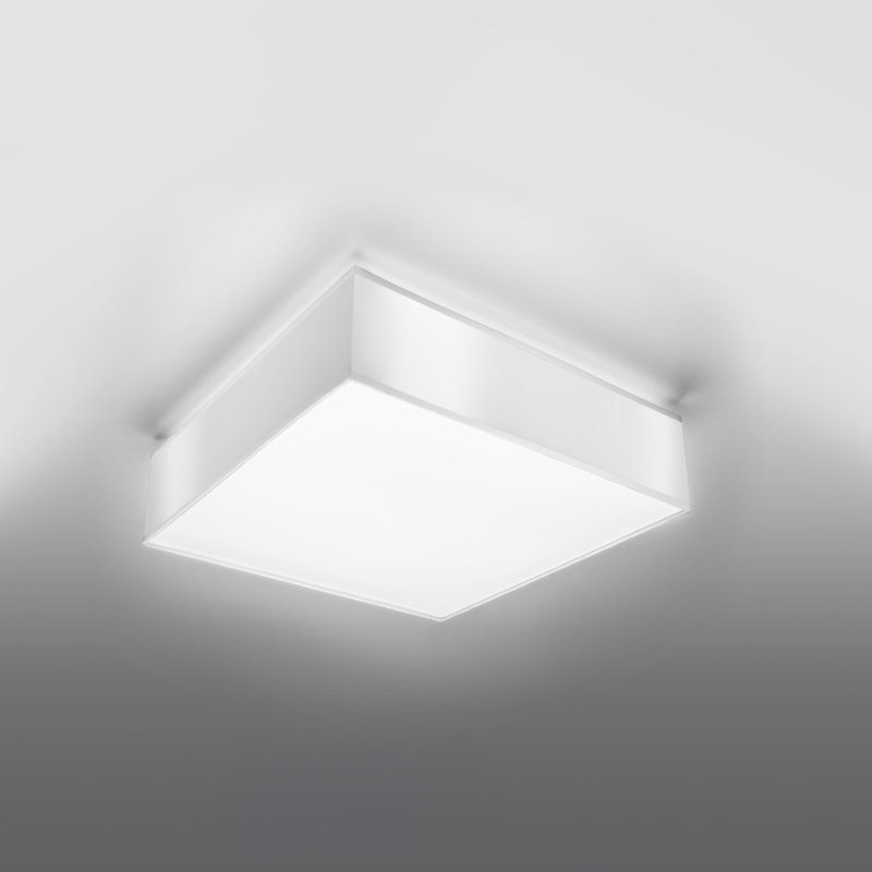 Midgegooroo Flush Mount, White, 12cm H x 35cm W x 35cm D