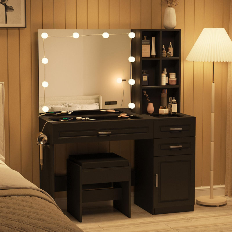 Coiffeuse, Noir