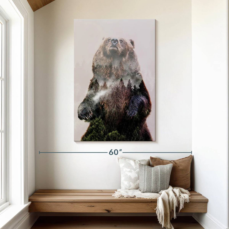 Brampt Forest Pines Bear, 48" H x 32" W