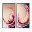 "Multicolor liquide encre tulipe fleurs IV" 2 - pièces sur toile-1667660721-1667660726