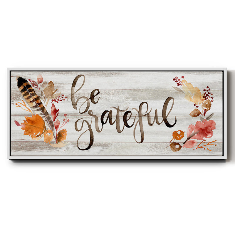 Grateful - toile encadrée, H 20 po x l 50 po
