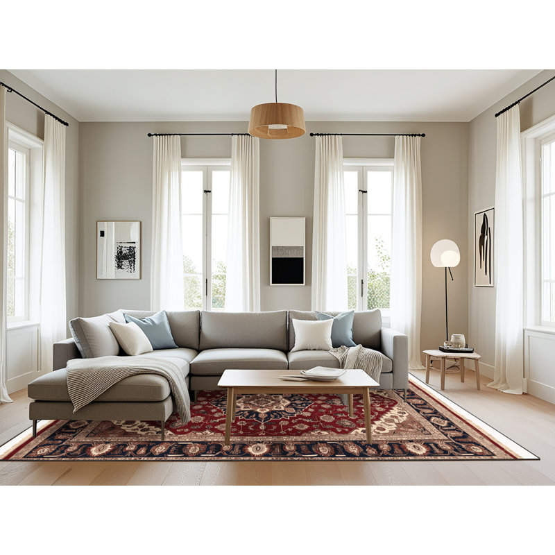 Tapis turc noir lavable à la machine, Rectangulaire 8 pi x 10 pi