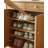 62.99" Brown Rectangular Solid Wood Shoe Storage