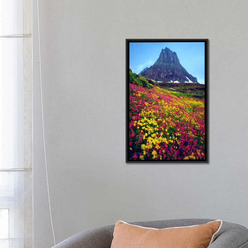 « summer landscape », reproduction de photo sur toile, H 26 po x l 18 po x P 1,5 po, Toile avec cadre flottant noir