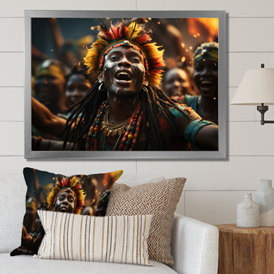 Célébration de la culture africaine II sur toile