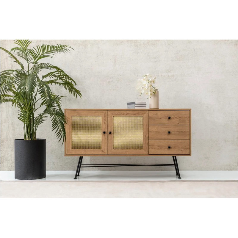 Howard 90cm Console Table, 160cm H x 90cm W x 40cm D, Natural