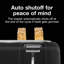 Proctor Silex 4-Slice Toaster, Black, Extra-Wide Slot Toaster with Cool-Touch Walls, Shade Selector, Toast Boost, Auto Shutoff, Cancel Button, 24215G