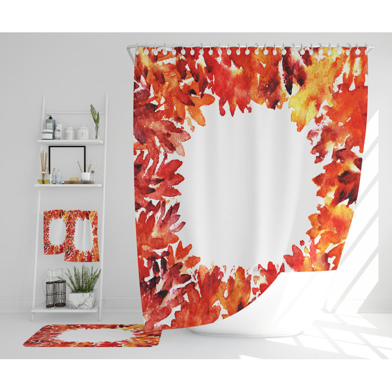 Natelle Polyester Shower Curtain Set