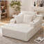 Chaise longue surdimensionnée avec porte-gobelets, 3 coussins et aucun assemblage requis-133932724
