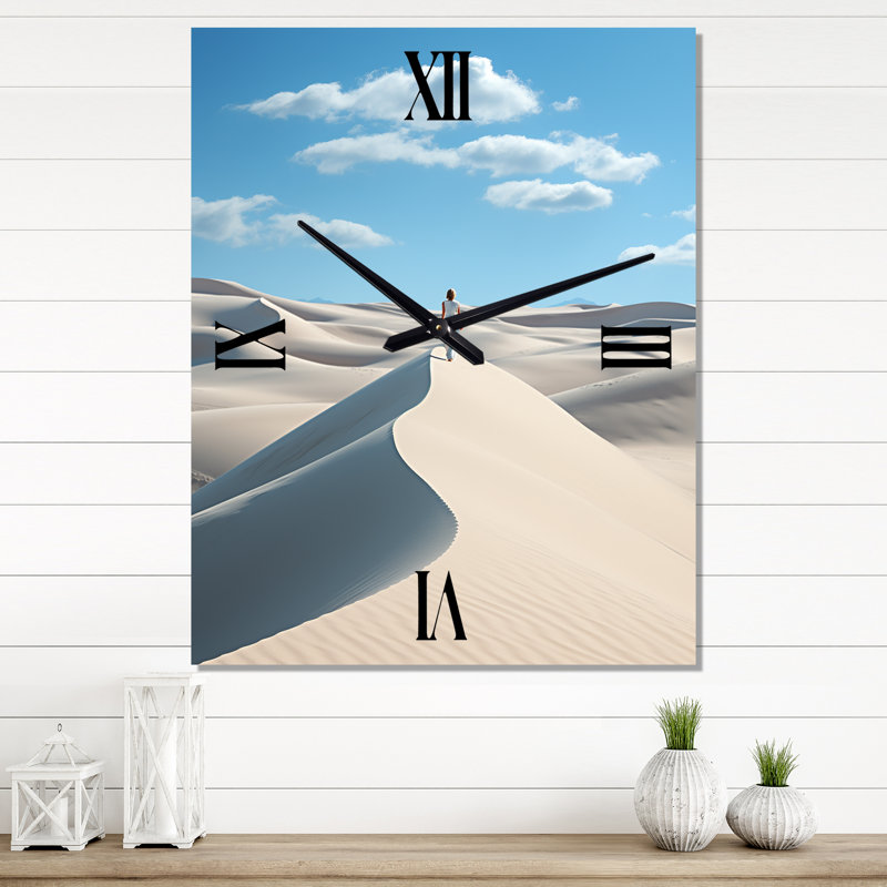 Horloge murale Dune Simplicity Landscape I - Coastal, Petit
