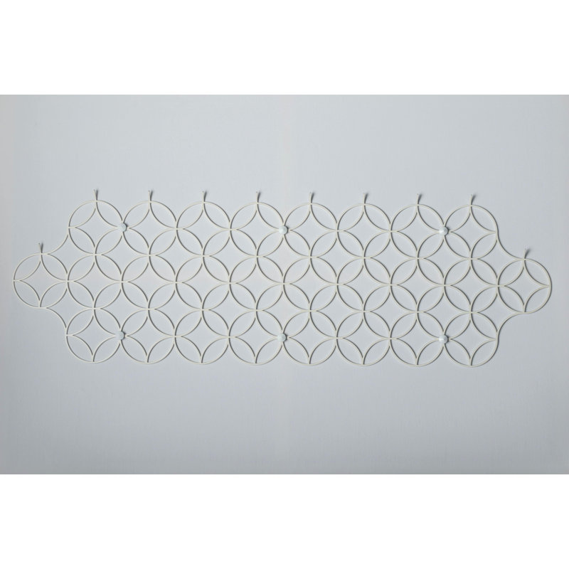 Glenrock Iron Wall Mounted Coat Rack, White