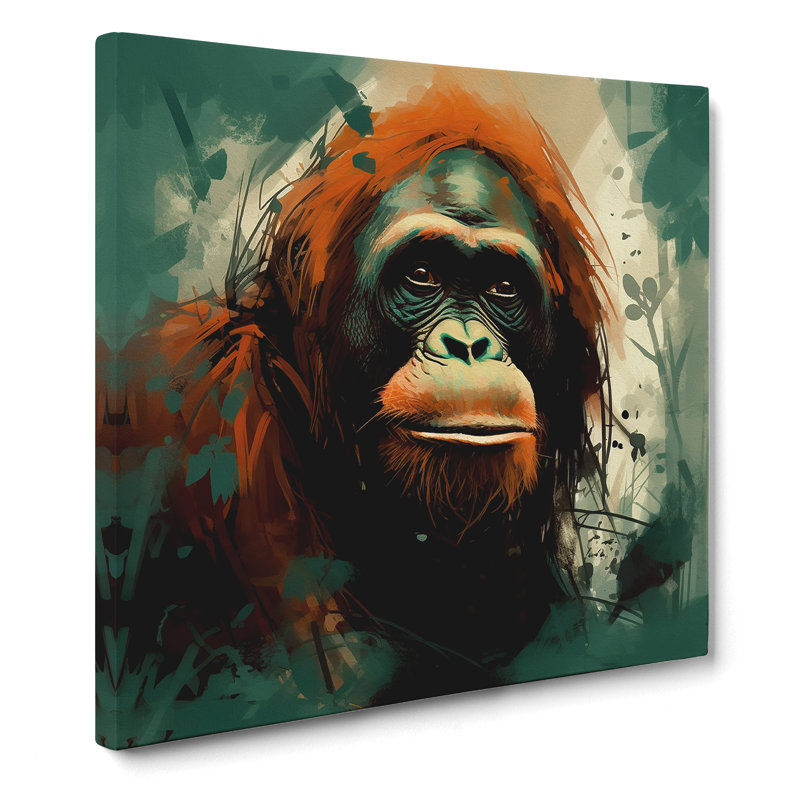 Orangutan - No Frame Print, 50cm H x 50cm W x 3cm D