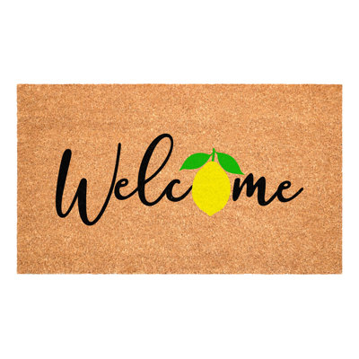 Paillasson Lemon Welcome 17 po x 29 po