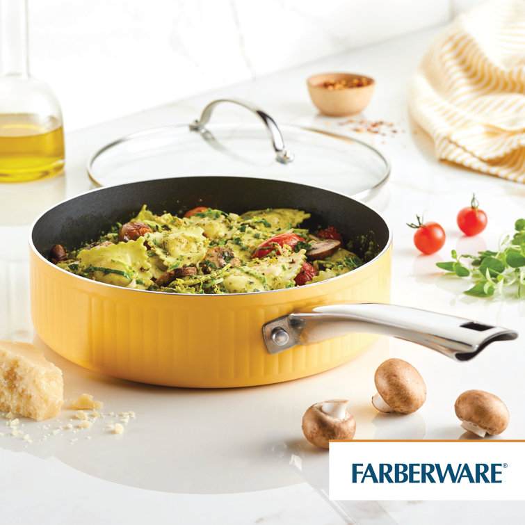 Style Nonstick Cookware Saute Pan with Lid, 3-Quart — Farberware Cookware