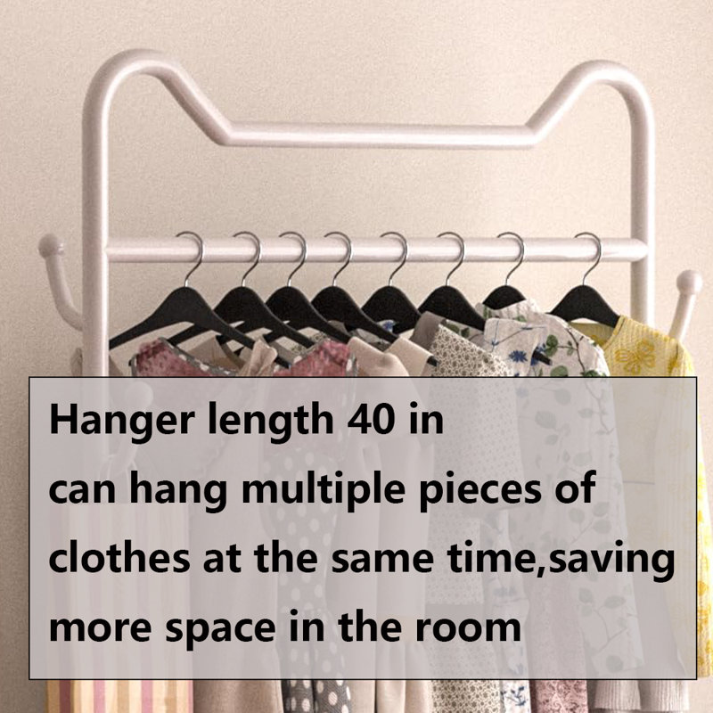 Freestanding Clothing Rack, White