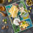 Ambesonne Vintage Cutting Board Large Size Wedding Theme Poster Multicolor