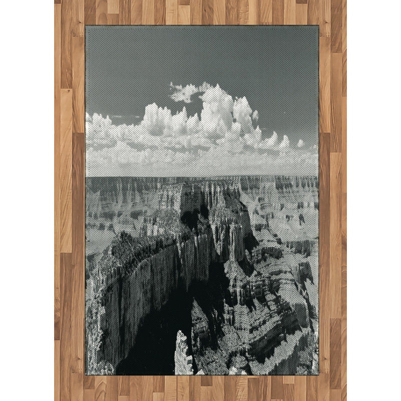 Tapis zone grise canyon, Rectangle— 4 pi x 5 pi 8 po