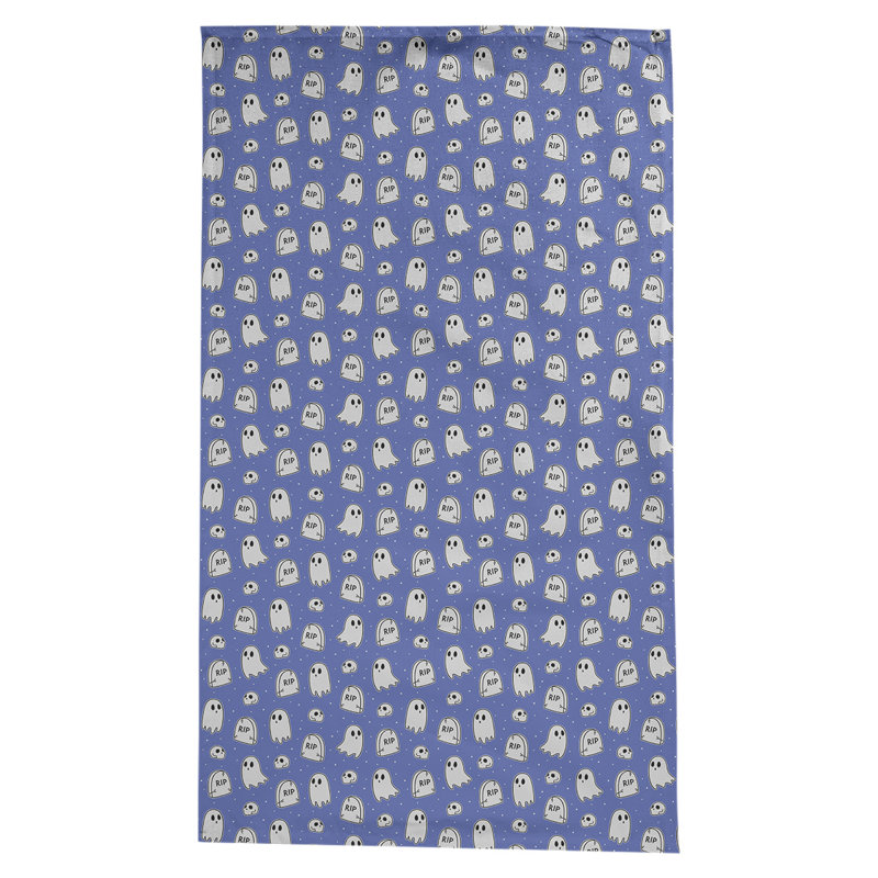 Nappe à motif géométrique avicia, Bleu / Blanc