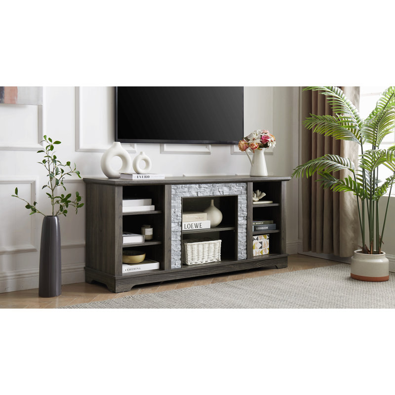 Meuble télé avec meuble télé Mantel Stone, Gris