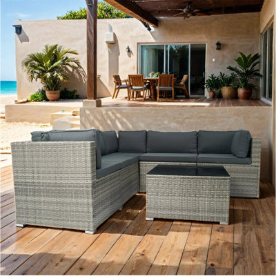 Ensemble de canapé d'extérieur confortable pour une détente et un divertissement élégants