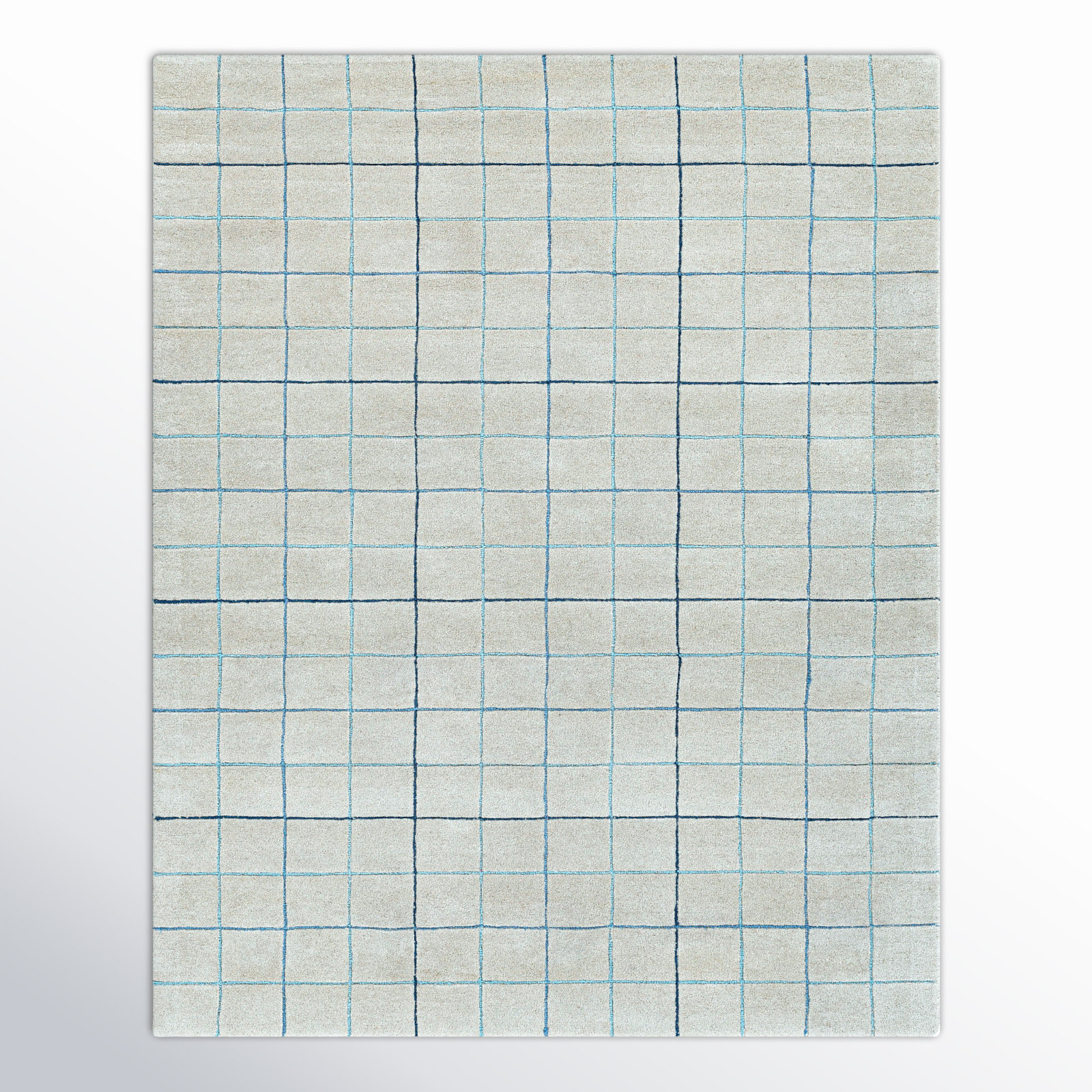 Mallory Hand-Tufted Gray Geometric Rug, Rectangle 8' x 10'
