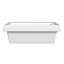 Lavabo de salle de bain rectangulaire encastré avec trop-plein Camilla-17756235