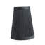 Abat-jour empire H 5 po (attache) gris/noir