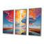 Taunton - Ensemble de décoration murale paysage abstrait-108318593-108318596