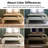 60" W Upholstered Waterfall Bench