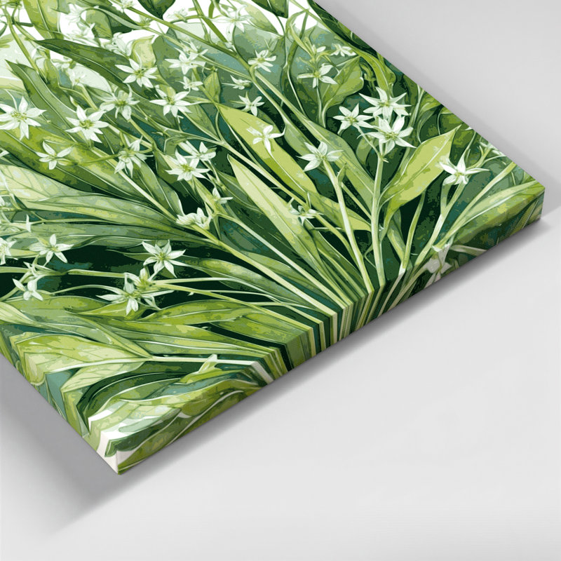 Vegetables Chickweed Green Canvas Wall Art, 32" H x 32" W