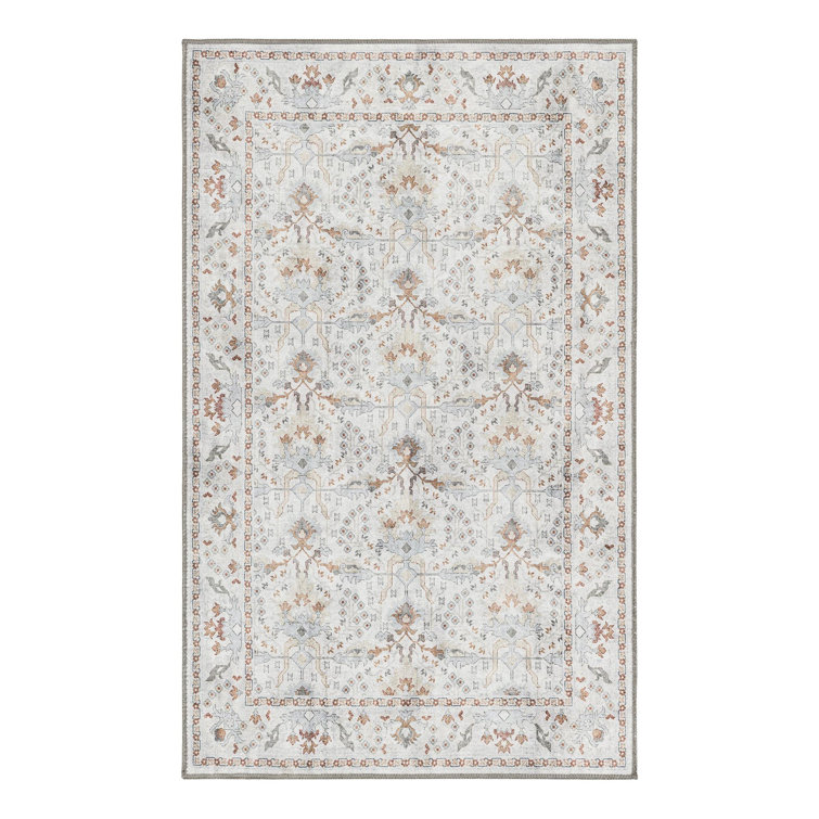 Lurene Performance Chenille Floral Indoor Rug
