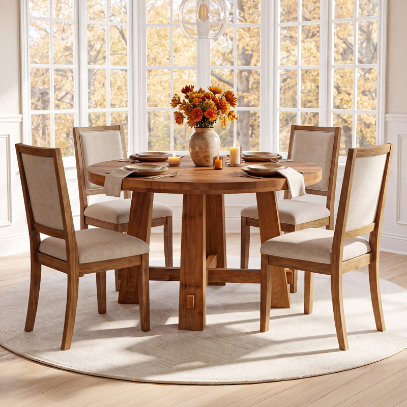 Walnut Solid Wood Base Dining Table