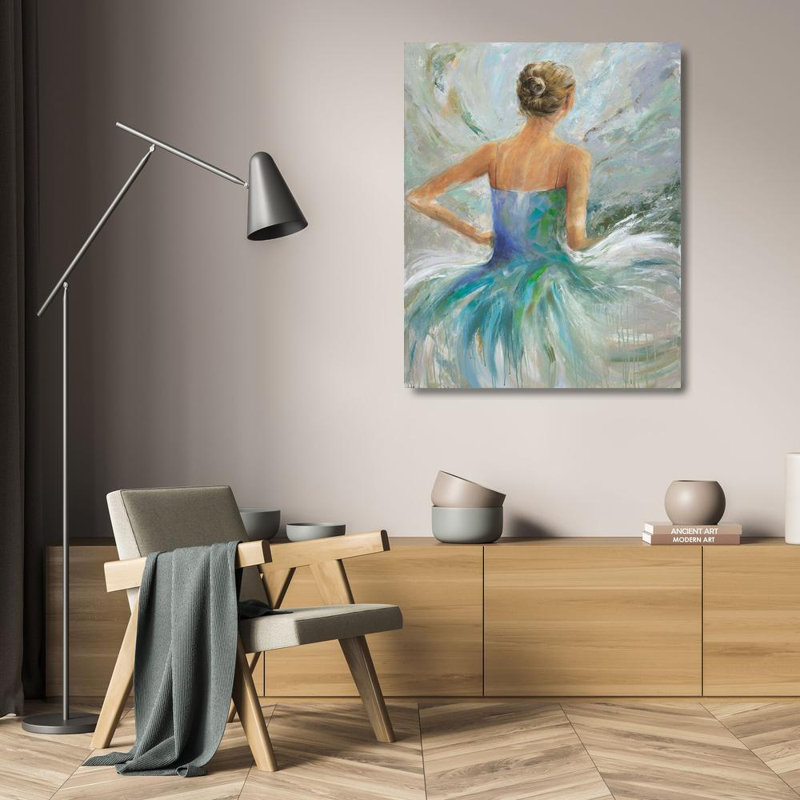 «Red Barrel Studio® Joy, Julie», reproduction d'art sur toile tendue: Flowing Vision II, H 24 po x l 20 po