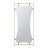 Contemporary 28X60 Inch Gold Metal Frame Wall Mirror For Bathroom And Entryway Decor | Gift Idea