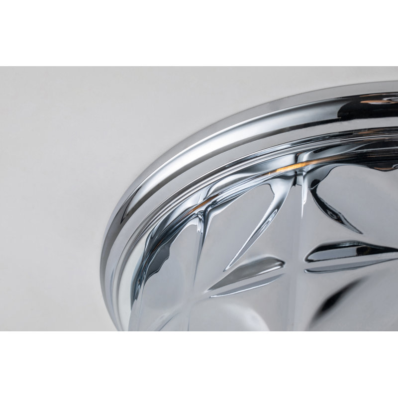 Epsilon Aged Brass Flushmount, Chrome