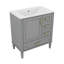 Meuble-lavabo de 30 pouces avec tiroir intégré à tiroir profond et tiroir standard-377779249